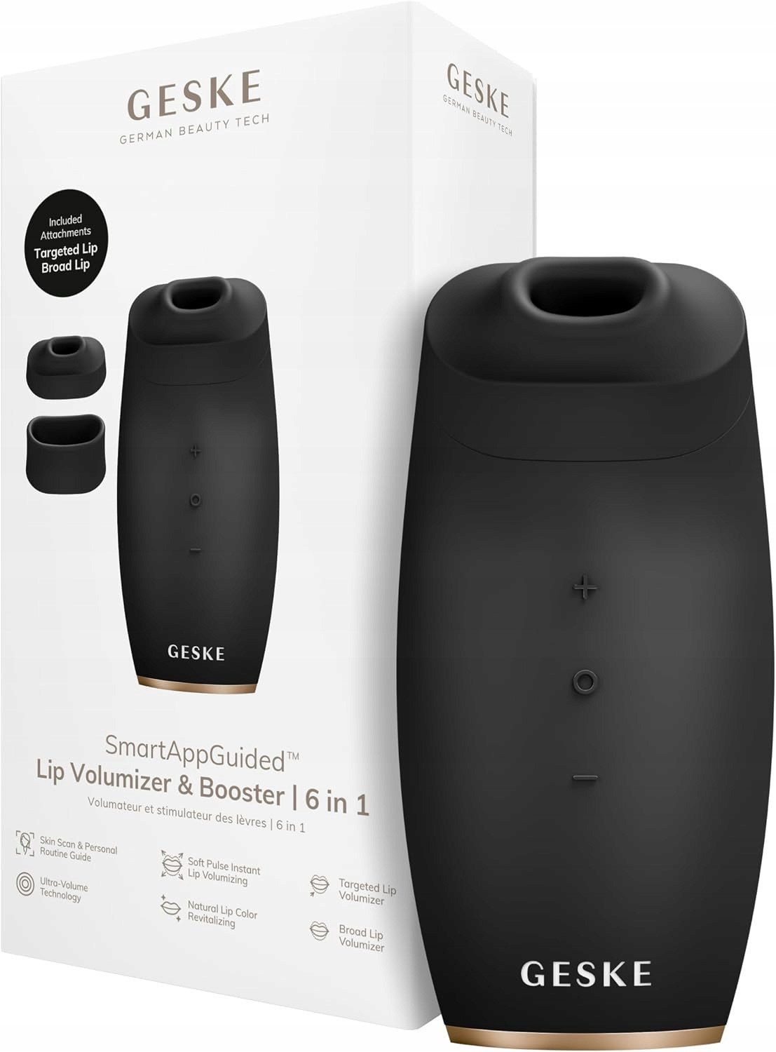 Geske Lip Volumizer & Booster 6w1 masażer do ust powiększający Szary