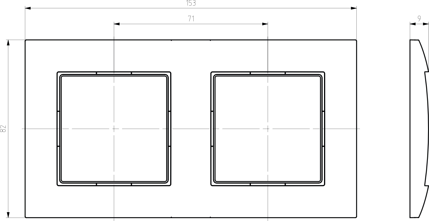 WŁĄCZNIK ŚWIATŁA PODWÓJNY I KRZYŻOWY W RAMCE Przeznaczenie Elektryczne
