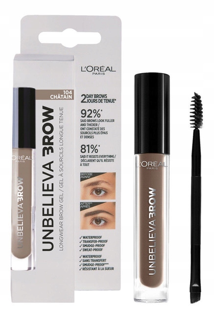 

L’Oreal UnbelievaBrow Żel do brwi Chatain(104) 7ml