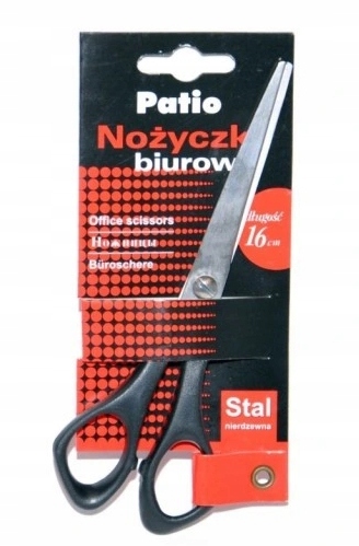 

Patio, Nożyczki 16cm, czarne