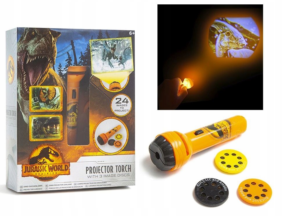 

Jurassic World Latarka Projektor Park Jurajski
