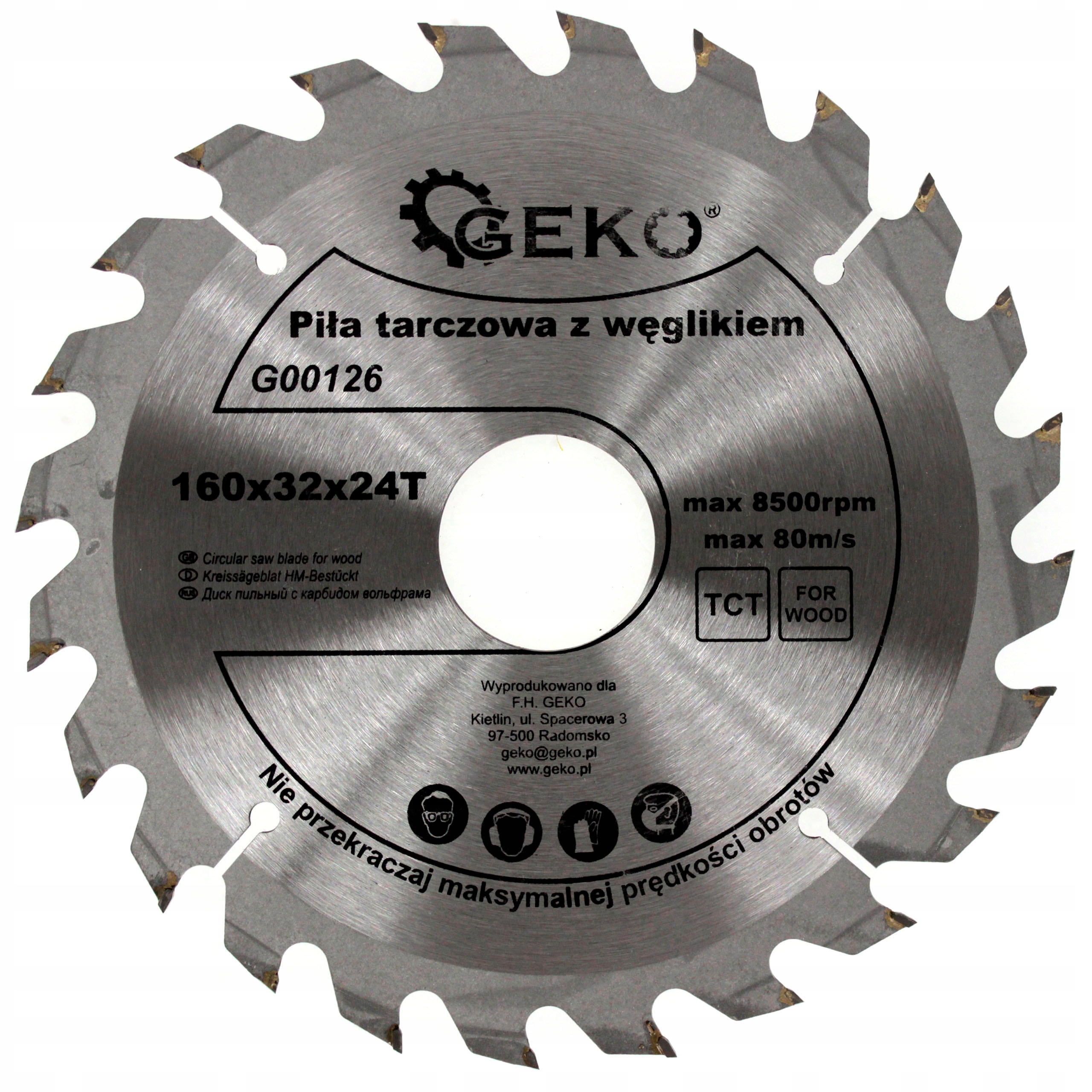 

Tarcza Widiowa Do Drewna Piła Tnąca 160x32 24T