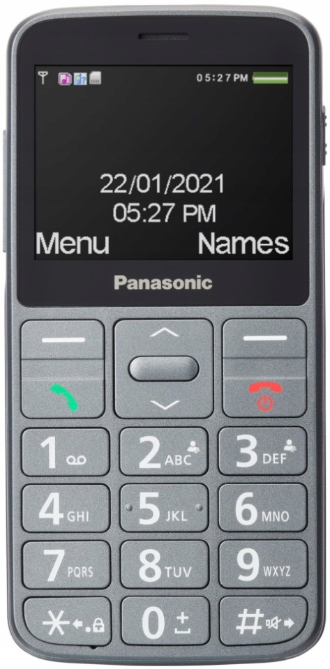 Telefon dla seniora Panasonic KX-TU160 szary