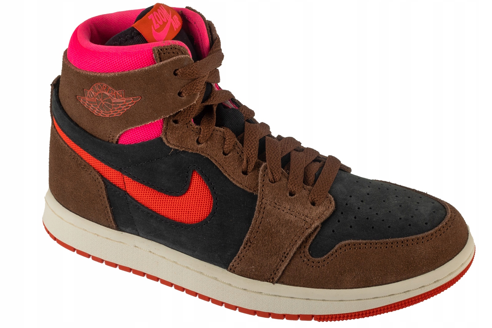 Jordan Air 1 W Zoom Cmf 2 [38,5] Dámské semišové boty Sneakers Černé