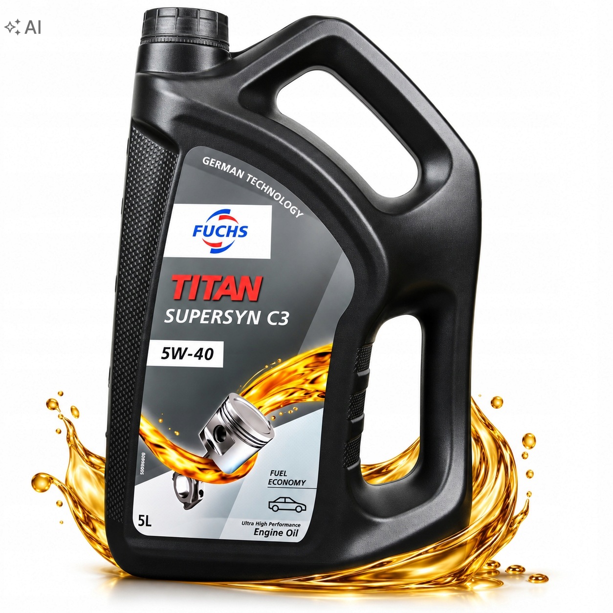 Fuchs Titan Supersyn C3 5W40 5L Olej Silnikowy Acea C3 Api Sp