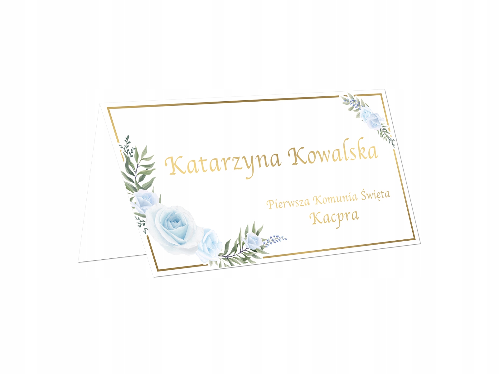 

Wizytówki personalizowane 15 szt Komunia Winietki