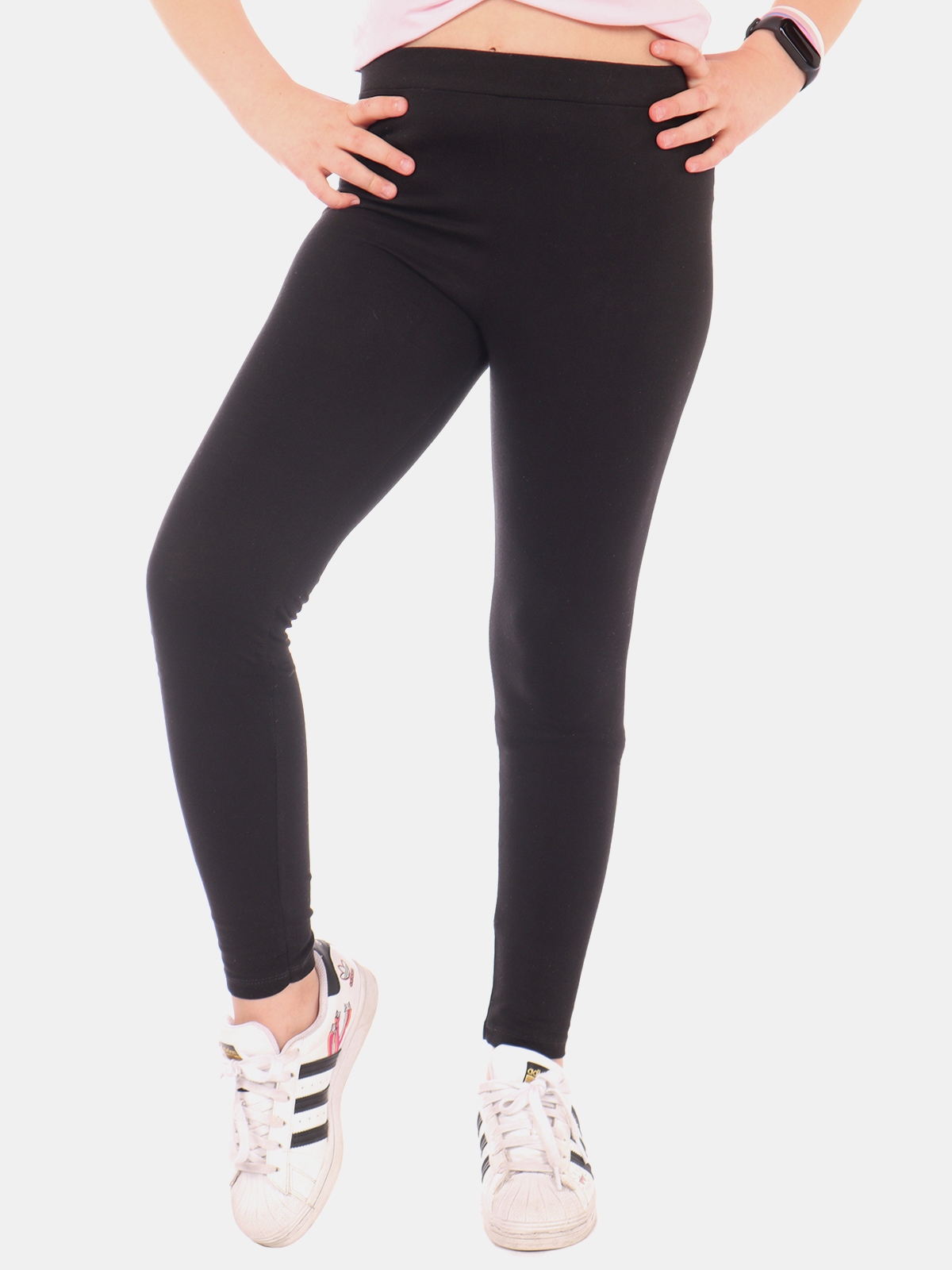 

Legginsy klasyczne getry bawełna czarne 116-122