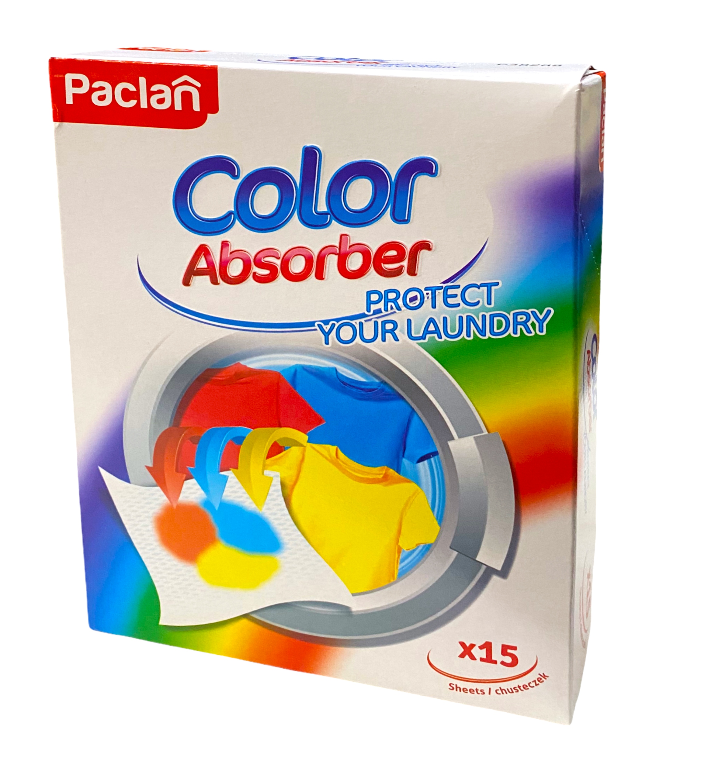 

Paclan chusteczki wyłapujące kolor 15szt.