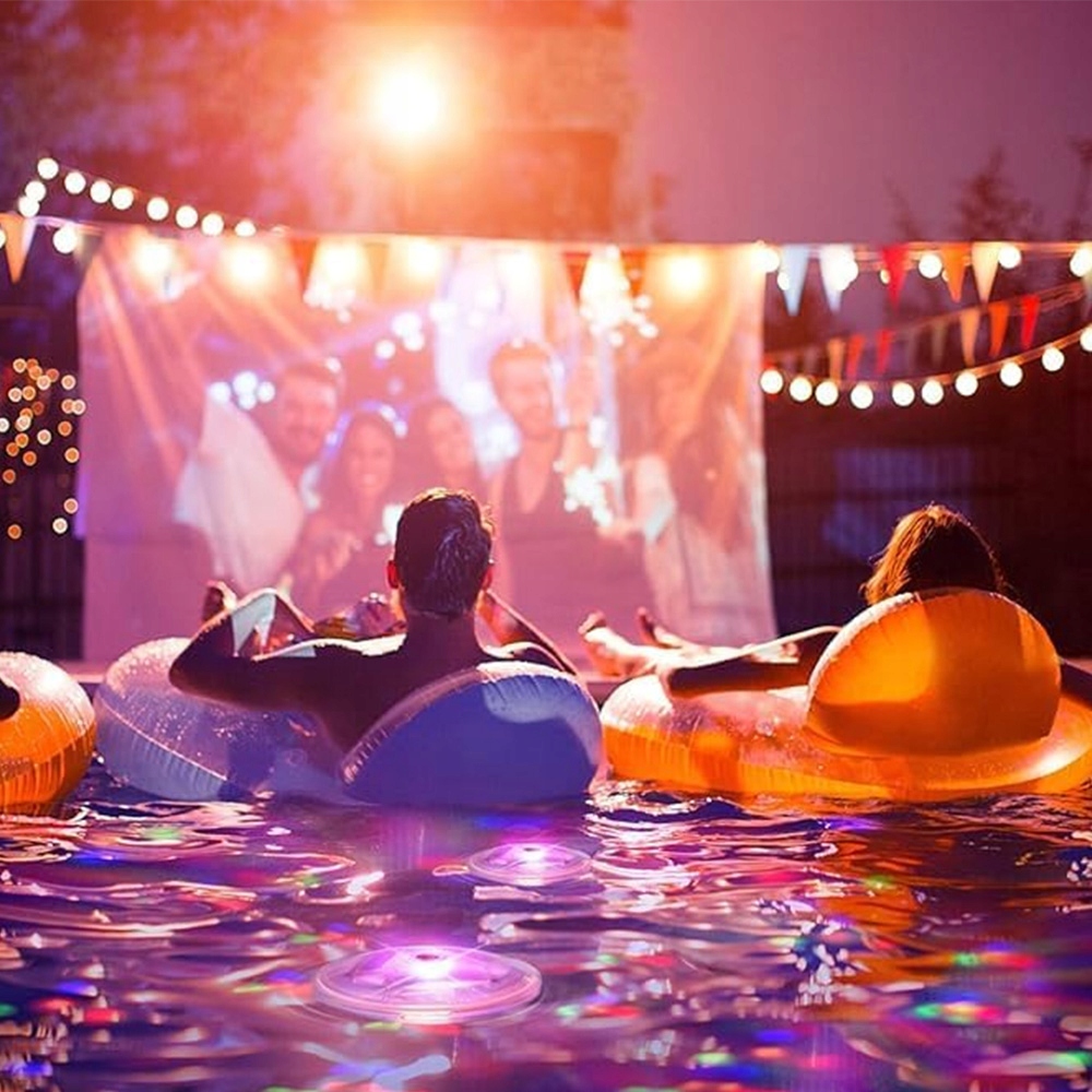 PŁYWAJĄCE OŚWIETLENIE RGB BASENU LAMPA LEDOWA DYSKOTEKA DO WANNY Marka bez marki