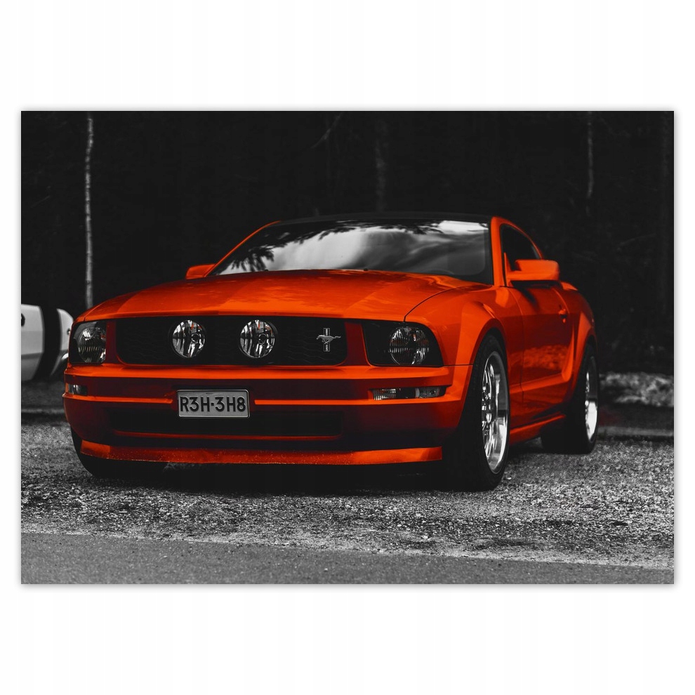 

Fototapety flizelina 254x184 Czerwony Ford Mustang