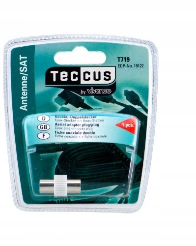 Vivanco Łącznik Gniazdo Iec Kabla Koncentrycznego