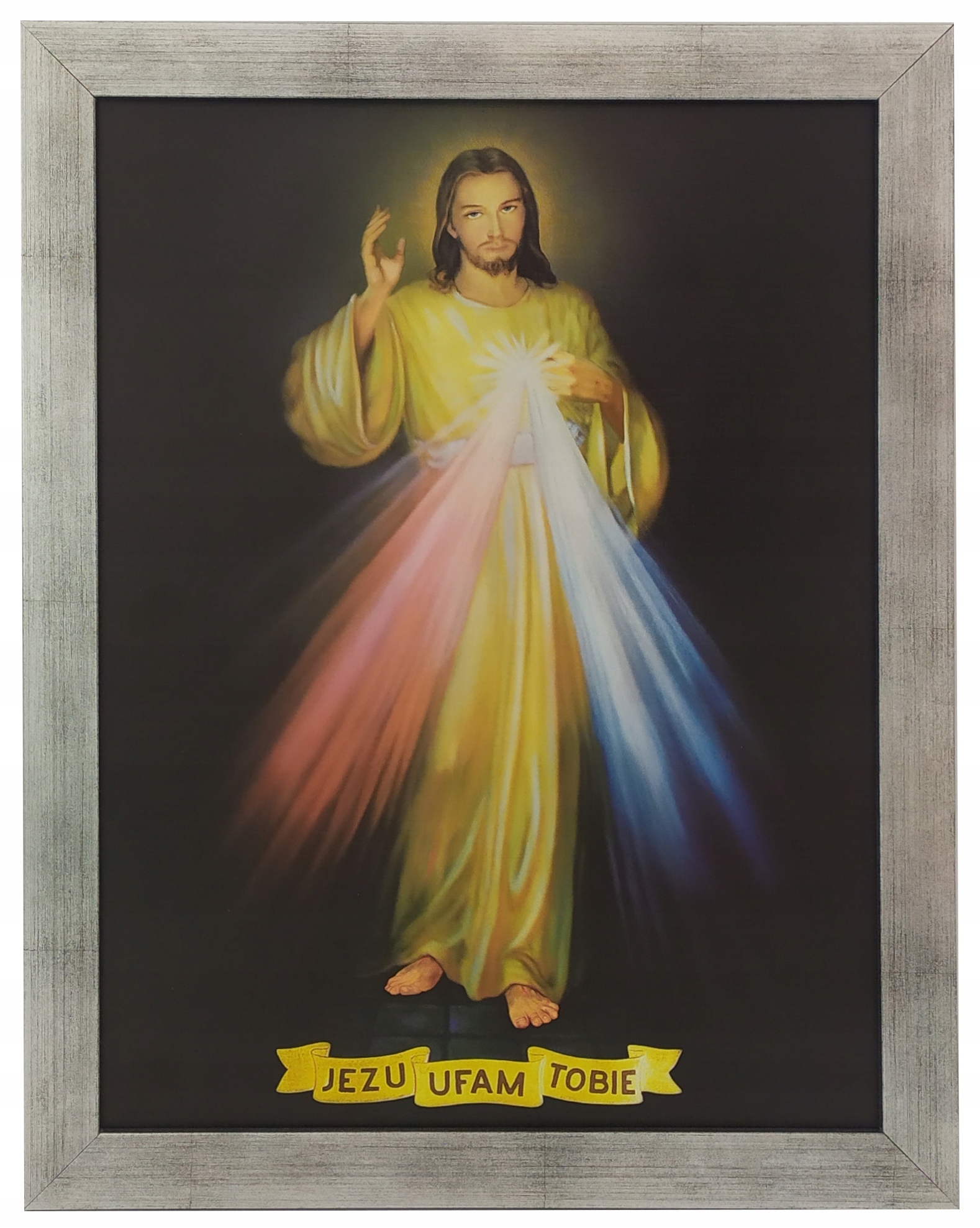 

Obrazy Na Ścianę Święte Religijne 35X45 Srebr Rama