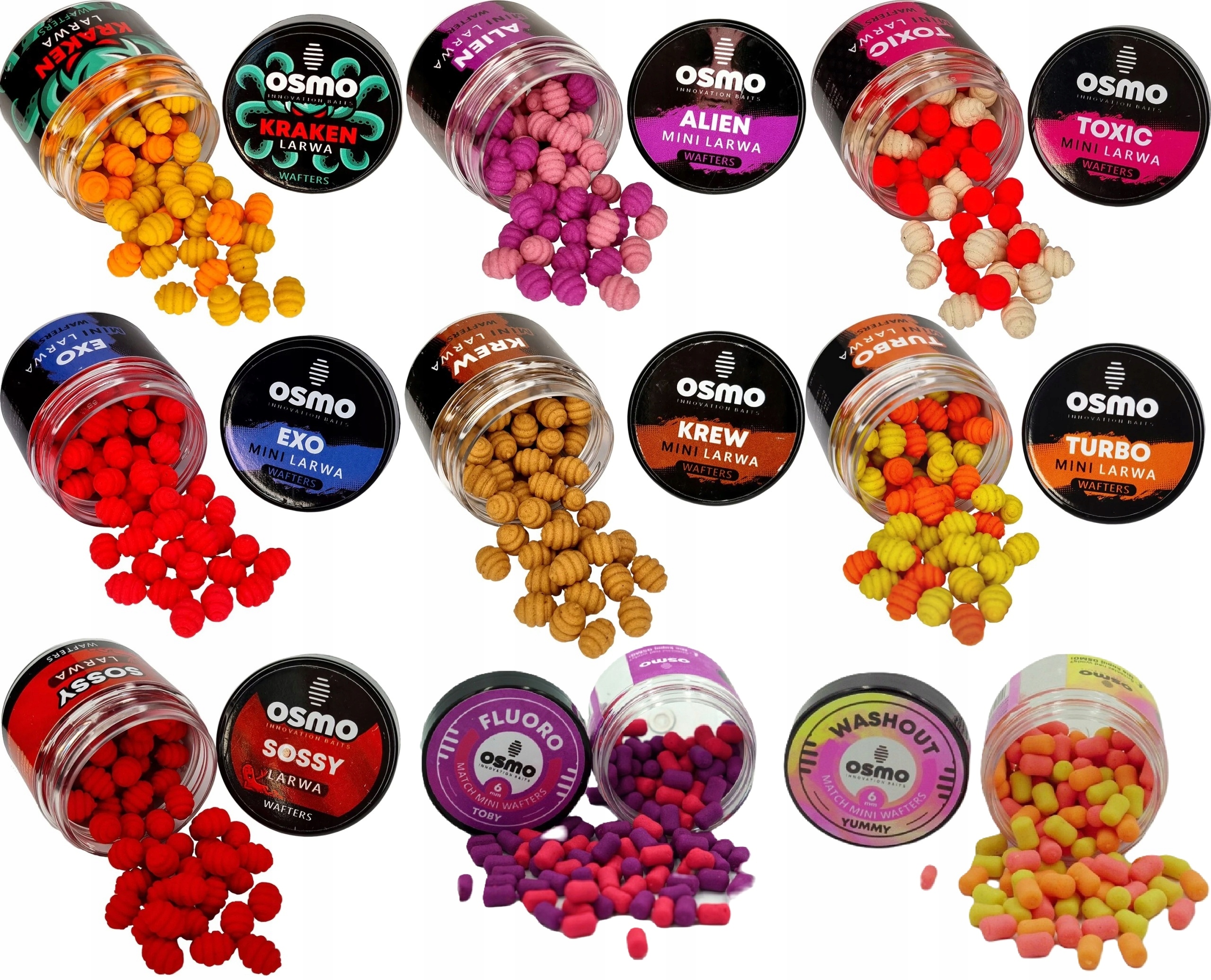 Zestaw Przynęt 9x Osmo Mini Wafters Method Feeder
