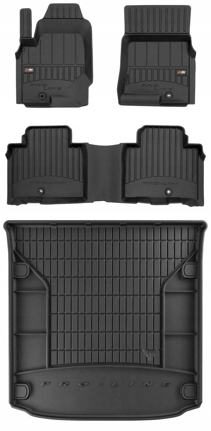 Set 3D gumové rohože Ssangyong Rexton od 2017 5 osob