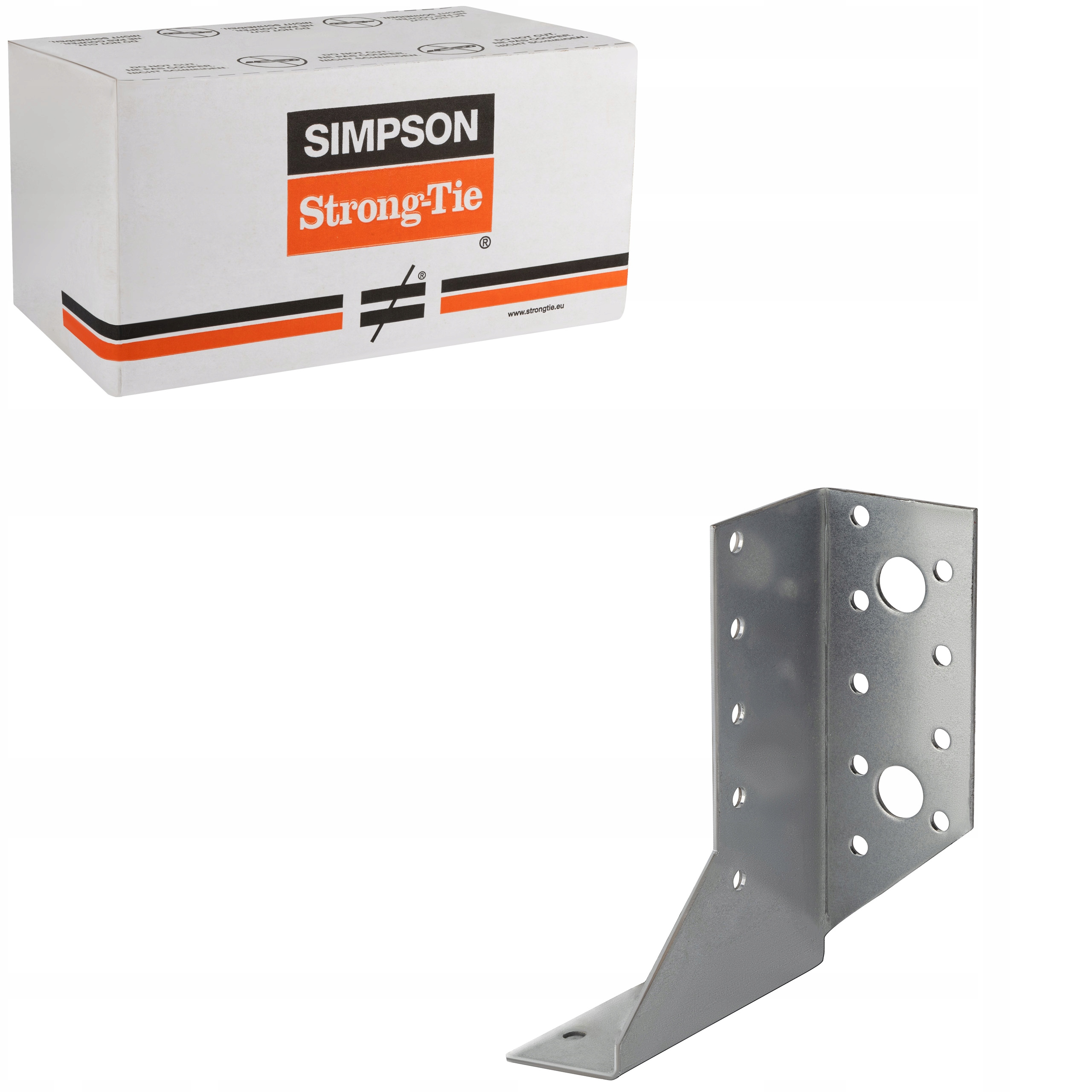 Vešiaky na nosníky delené 118 mm 2 mm 50 ks Pravé Simpson SDED300/30