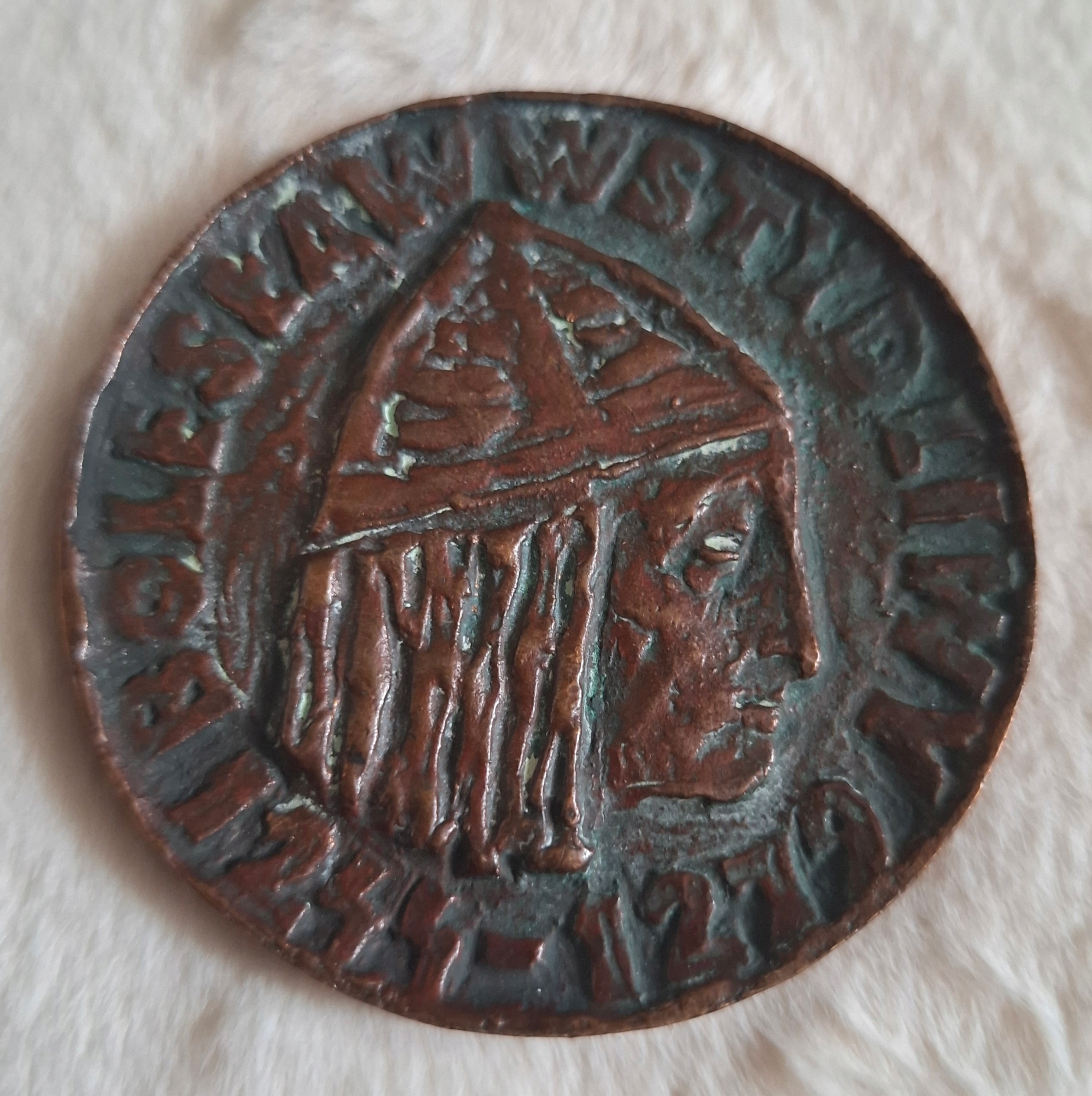 B. CHROMY BOLESŁAW WSTYDLIWY 1957 LOKACJA KRAKOWA 700 LECIE MEDAL