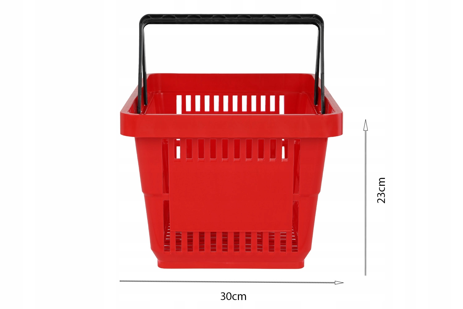 KOSZYK SKLEPOWY 22 L KOSZ , KOLOR : CZERWONY Rodzaj wózka sklepowy