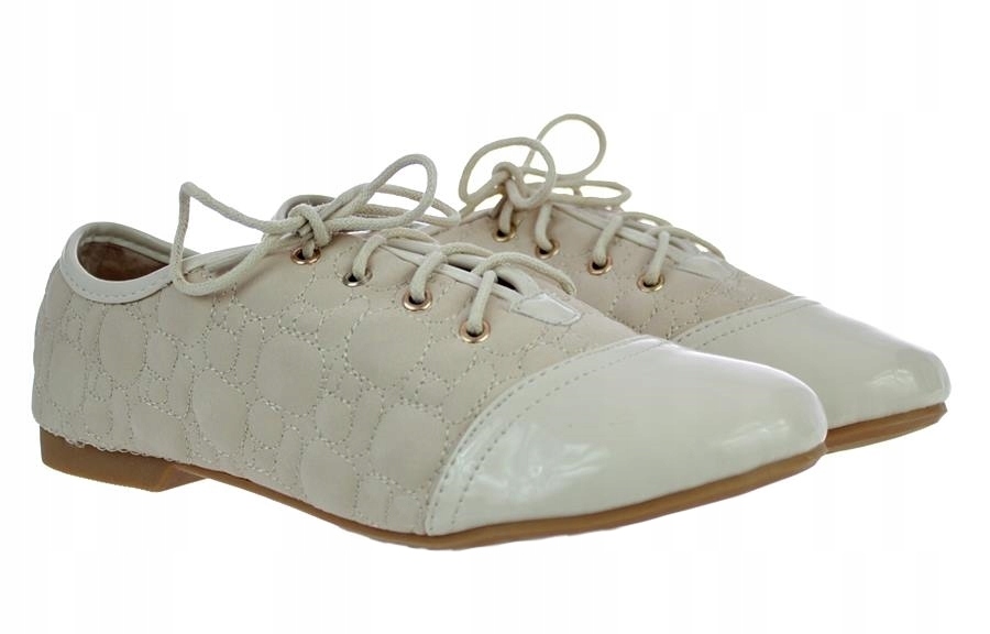 

Półbuty Buty Damskie Oksfordki Beżowe 5926 roz. 39