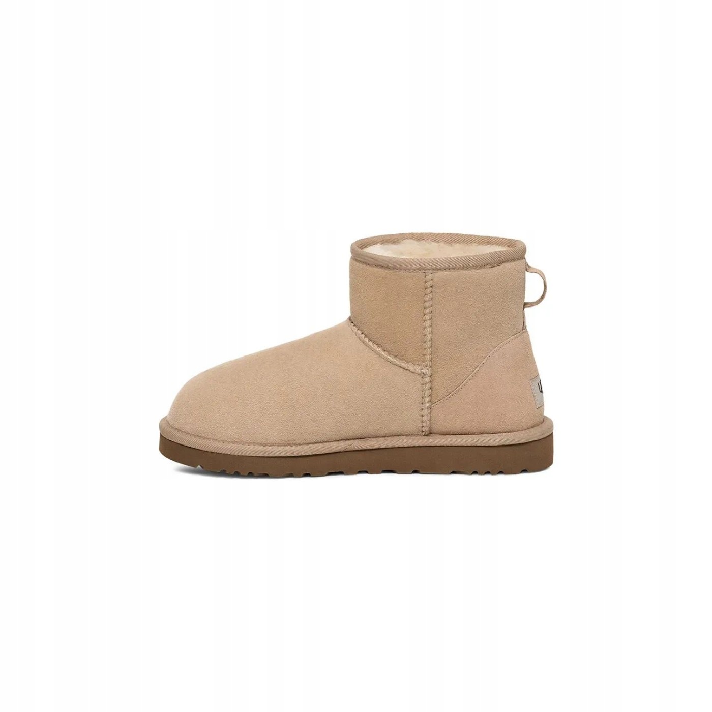 Dámské Kotníkové Boty Ugg Classic Mini II Zateplená kůže Kožíšek Béžová 37