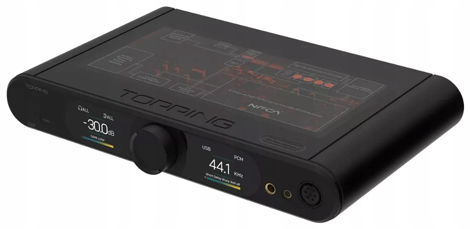 WZMACNIACZ SŁUCHAWKOWY STACJONARNY DAC/AMP BLUETOOTH 5.1 AKM AK4499EQ Złącza minijack S/PDIF USB wejście koaksjalne