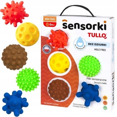 

Piłeczki sensoryczne Sensorki Bez dziurki 5szt