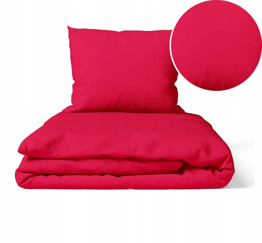Hotelové Povlečení 160x200 cm 2xPOVLEČENÍ 70x80 Sada Povlečení Červená