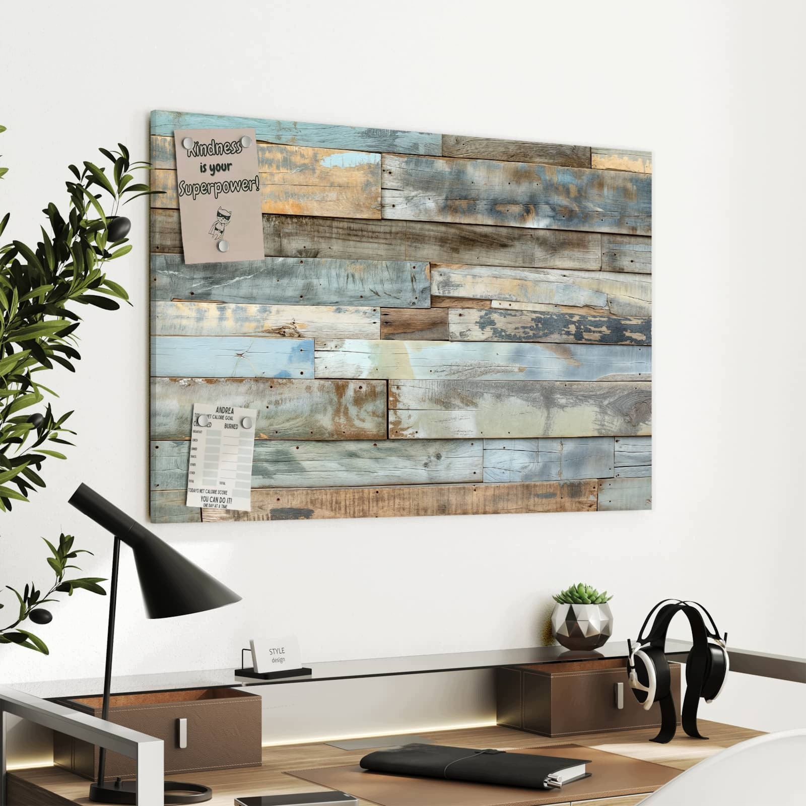 Magnetická tabule Staré Prkna 90 × 60 cm