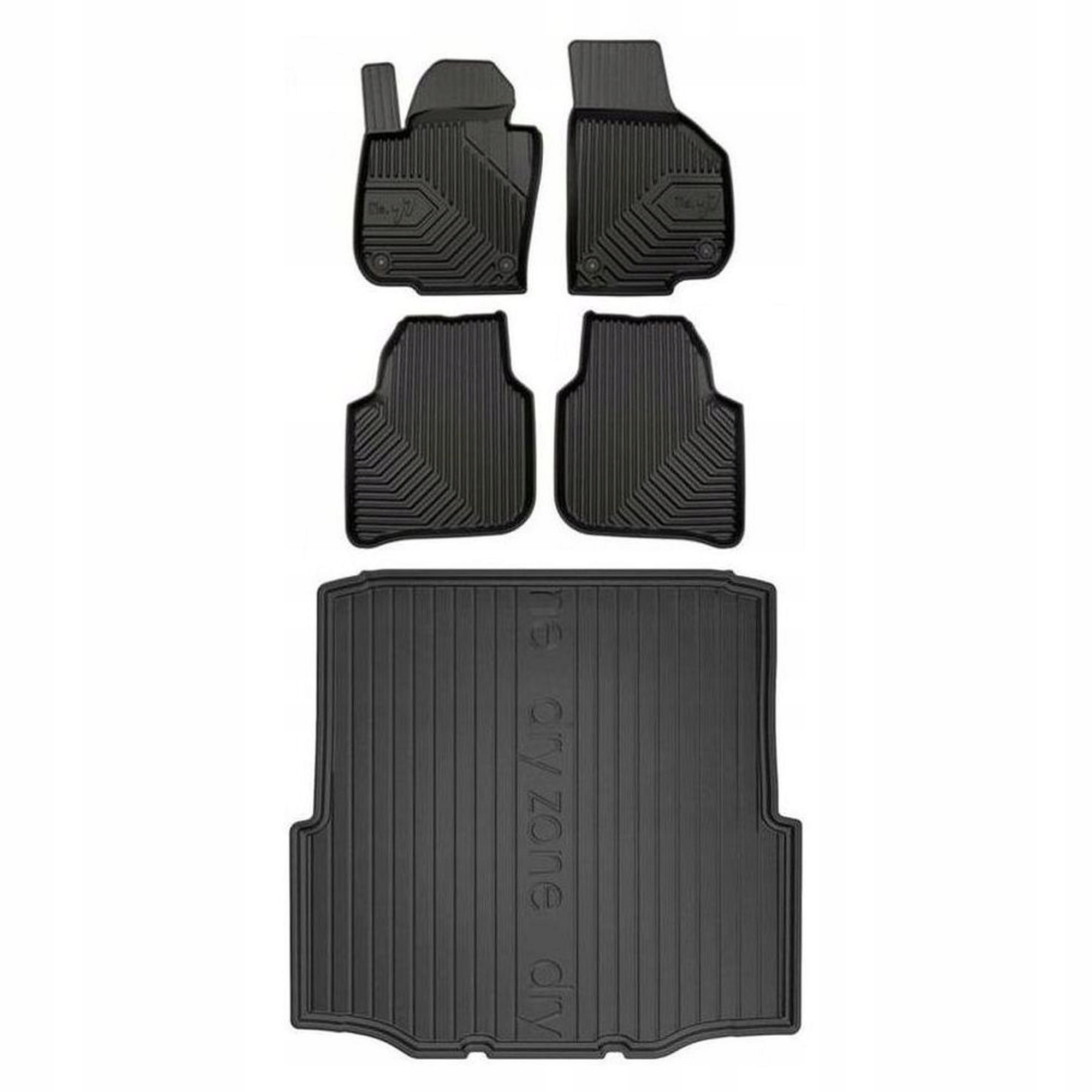 Gumová sada kobercov a rohoží Škoda Superb II 2008-2015 Liftback s kolesom