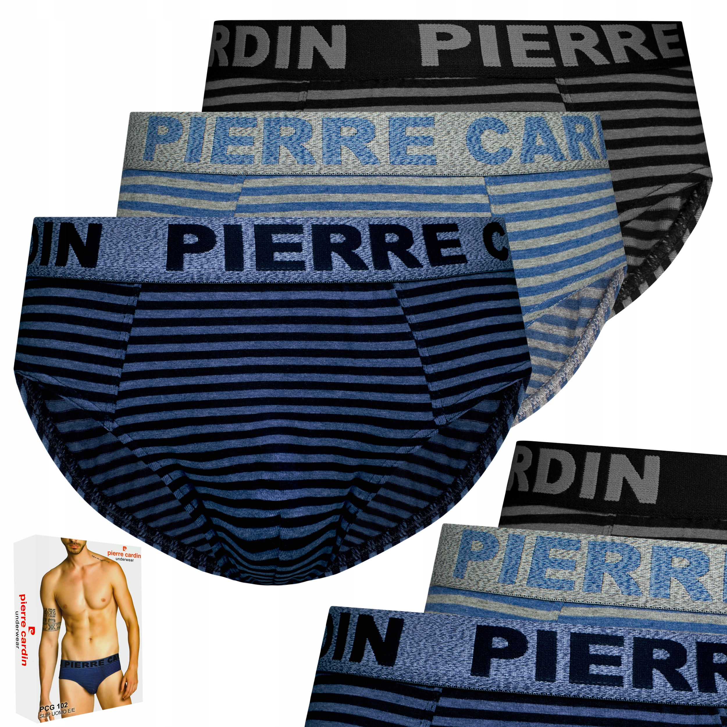 

Slipy majtki Pierre Cardin PCG102, 3-PAK, 6-XL