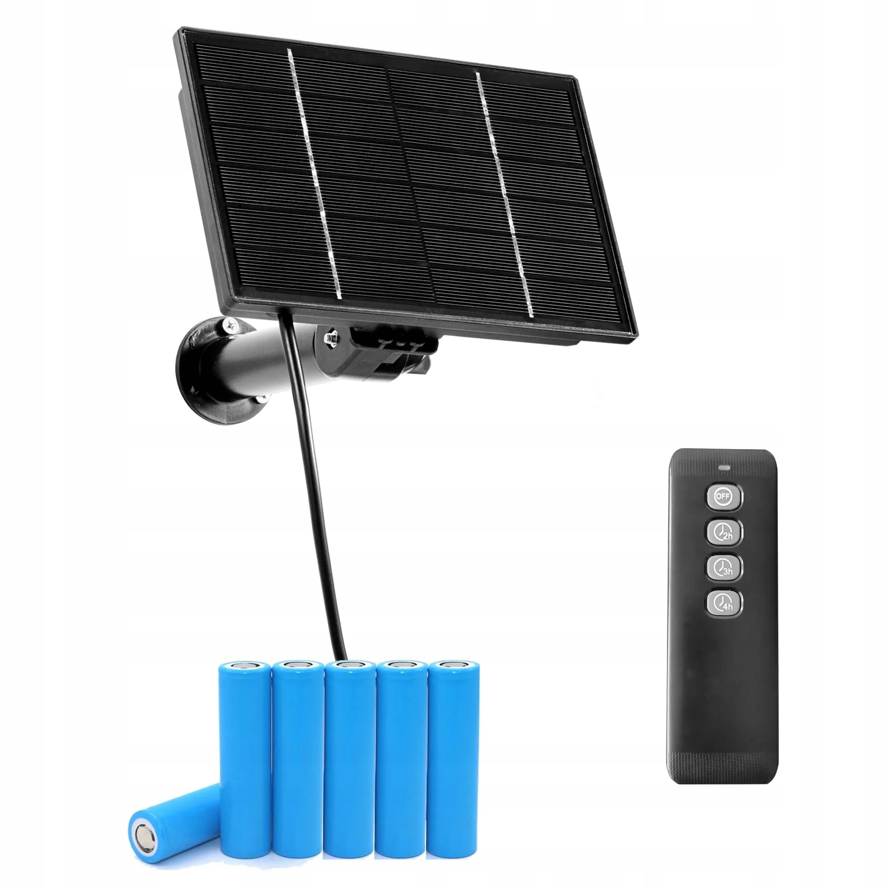 Ładowarka Solarna Na Baterie Do Kamer 12V 2,1/5,5mm 4W Timer 1H, 2H, 4H