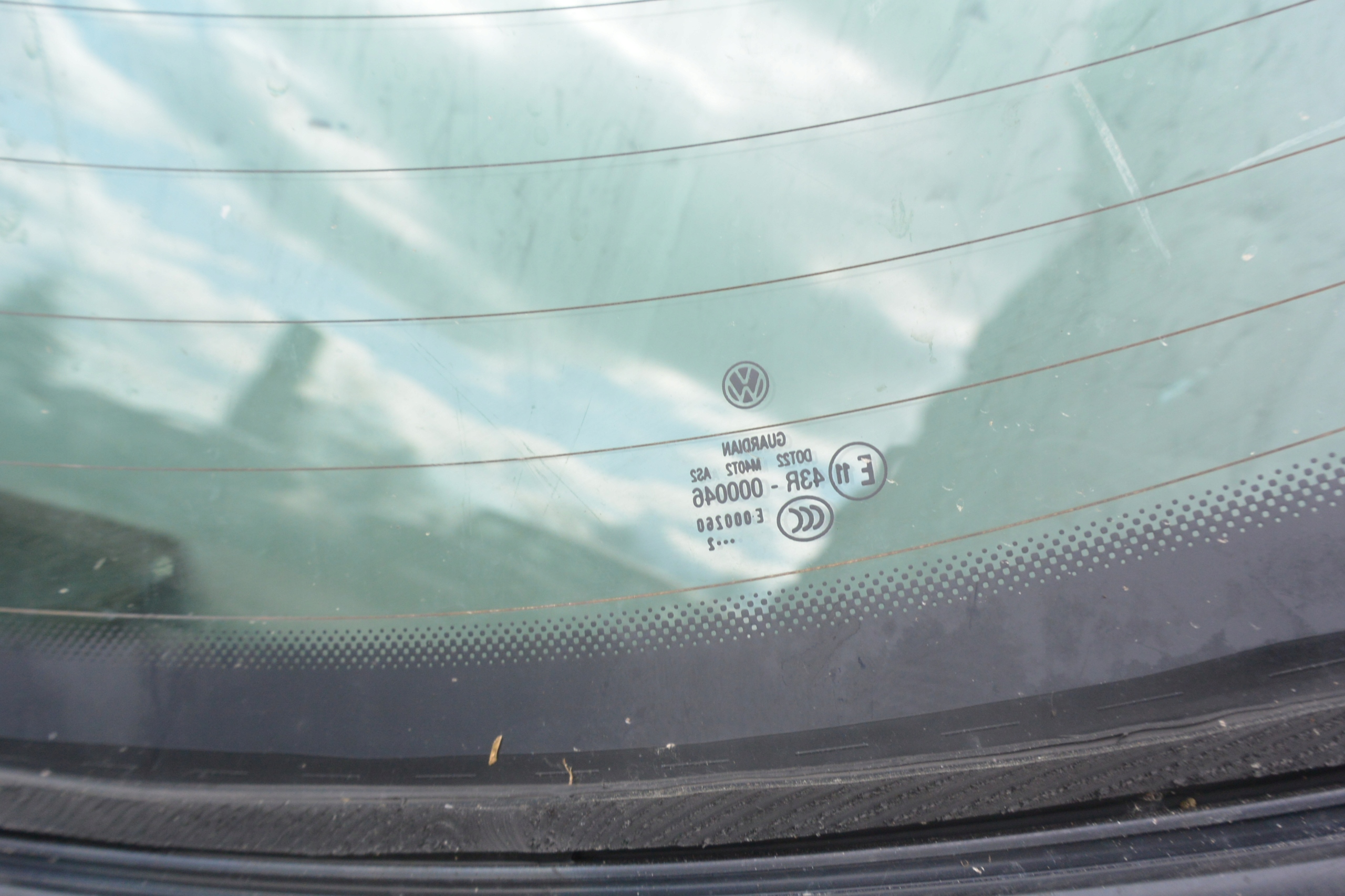 window rear part rear original VW PASSAT CC LIFT 2012 R