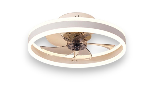 Stropný ventilátor Led lampa s diaľkovým ovládaním tichý, 3 farby, moderná obývacia izba