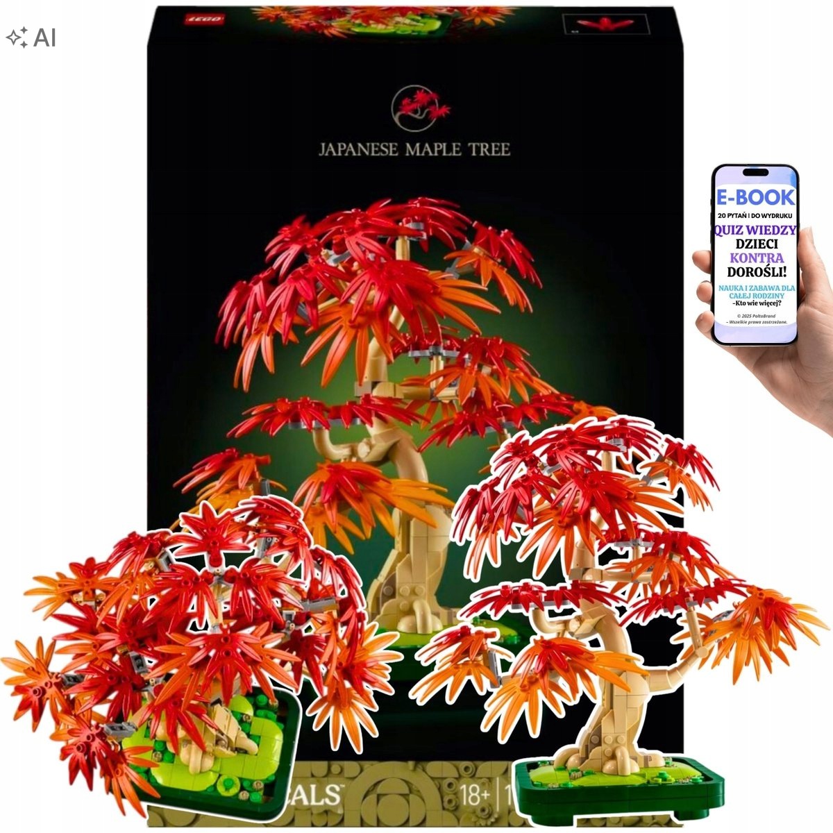 Lego Roślina Bonsai Klon Palmowy Dekoracja Dla Niej EBOOK-2