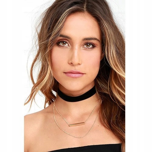 

Choker Naszyjnik trzy cząstki