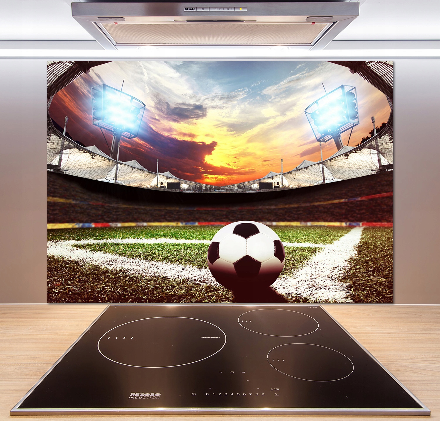 

Panel do kuchni Piłka na stadionie 100x70 + Klej