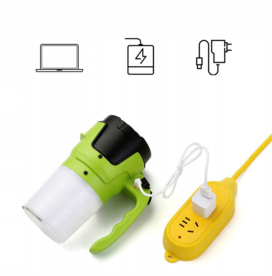 LATARKA AKUMULATOROWA MOCNY SZPERACZ LED USB Rodzaj wielofunkcyjna