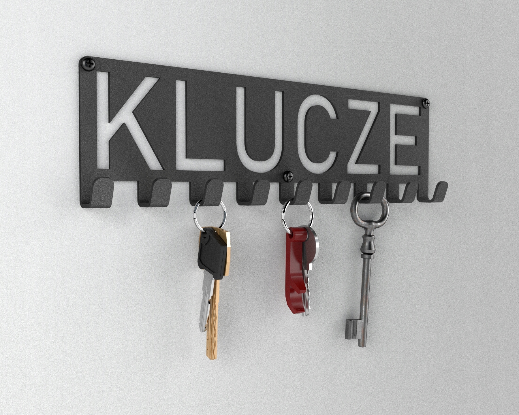 WIESZAK ŚCIENNY NA KLUCZE 9 HAKÓW DESIGM Kod producenta HK099005