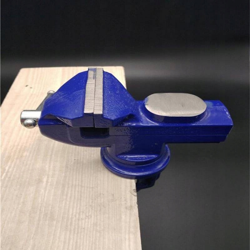 SOLIDNE IMADŁO ŚLUSARSKIE OBROTOWE 360° ŚCISK Z KOWADŁEM ŻELIWNE STOŁOWE Maksymalny rozstaw szczęk 60 mm