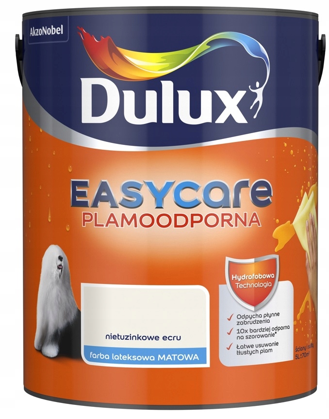 

Farba Dulux Easycare- nietuzinkowe ecru, 5l