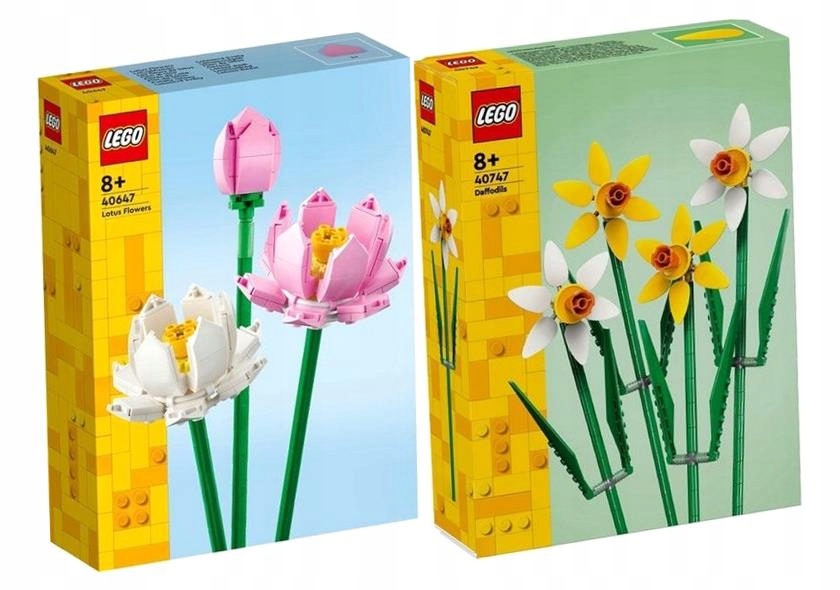 2V1 Lego(r) Merchandise 40647 Lotosové Květy Lego Narcisy 40747