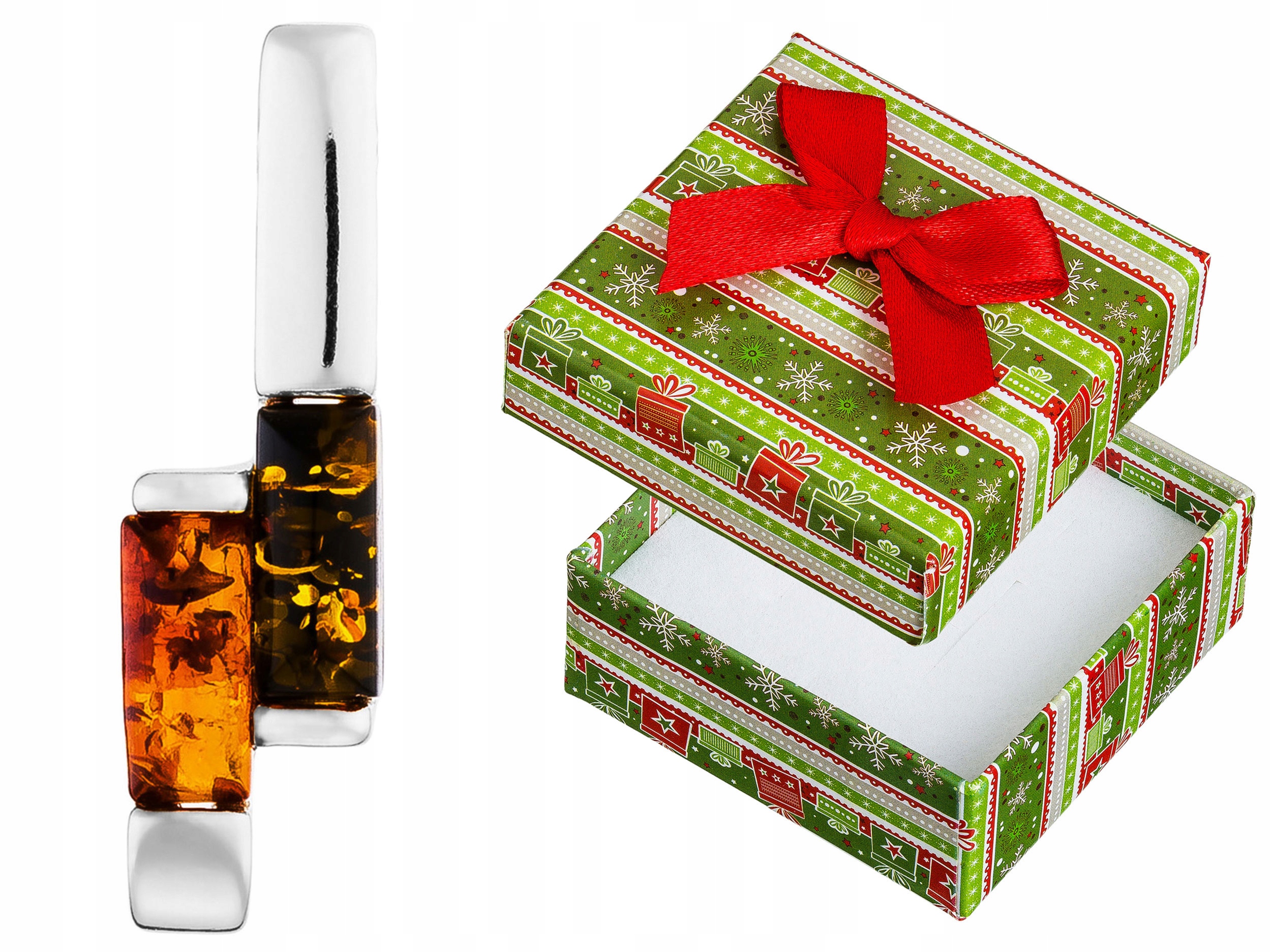 Stříbrný přívěsek s jantarem Elegantní stříbrný dámský Přívěsek Jantar