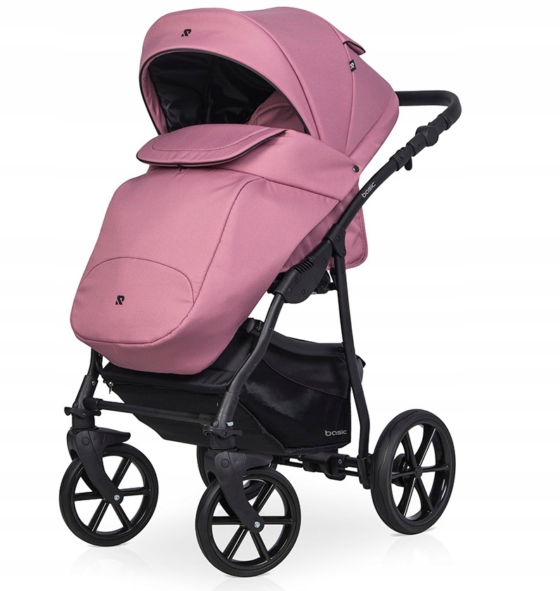 POLSKI WÓZEK + FOTELIK ZEST 3w1 Basic Ceramic Riko Kolor Odcienie różu