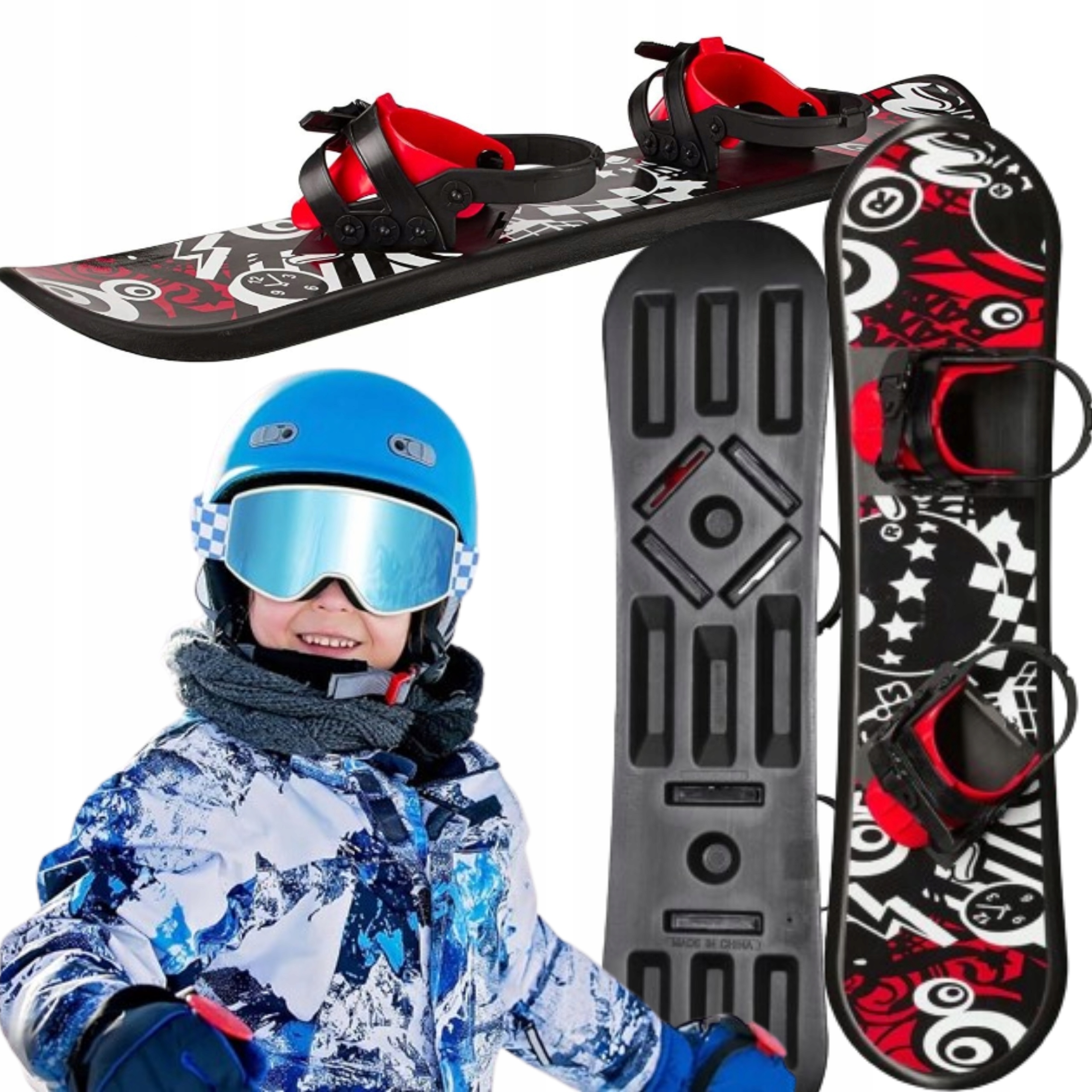 DESKA SNOWBOARD JUNIOR 95CM DLA DZIECI SNOWBOARDOWA SPORTY ZIMOWE ZIMA