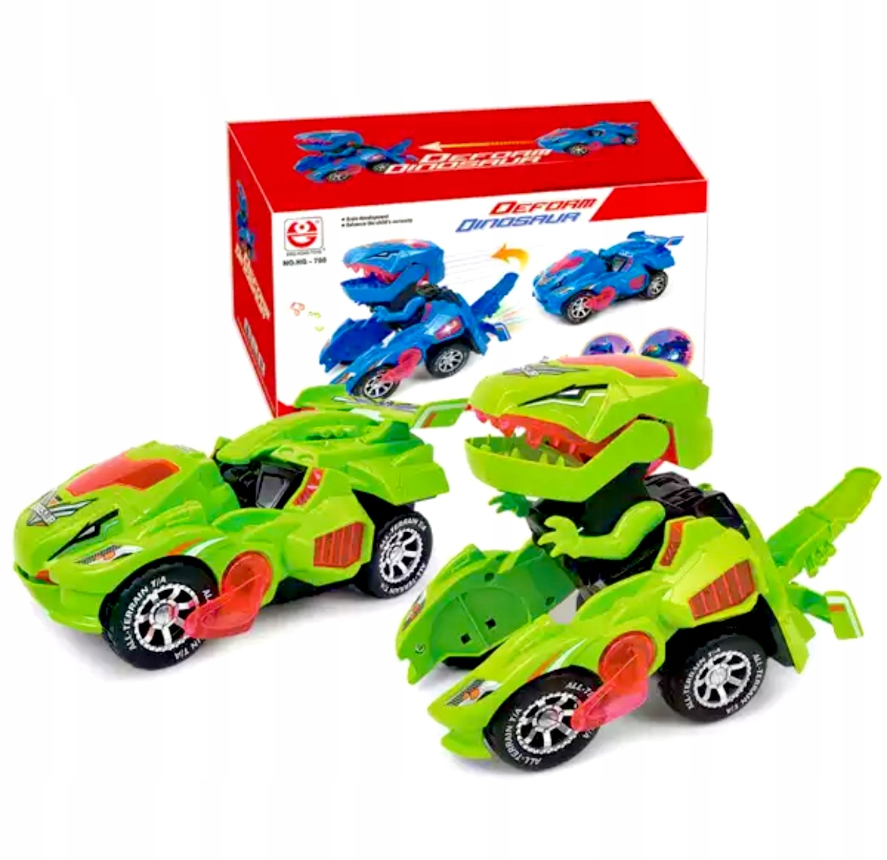 

Transformujący samochód dinozaur Auto robot zabawa