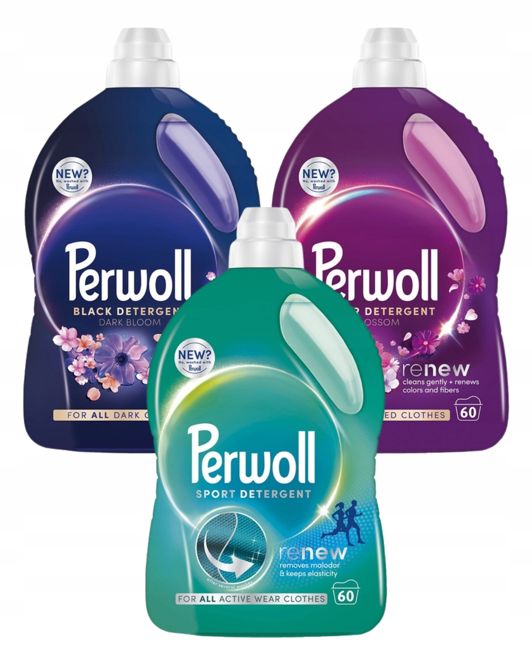 Perwoll Renew Dark Bloom Blossom Sport Płyn do Prania Mix 3x3l 180 prań
