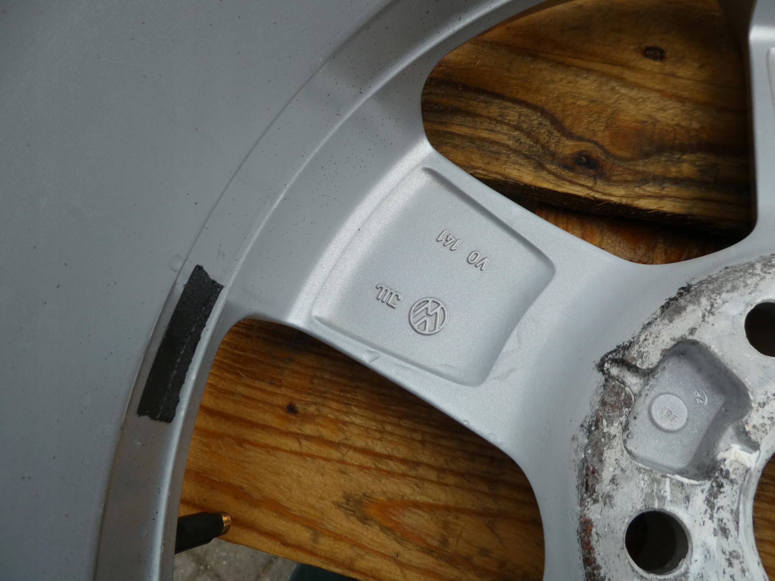 1X discs aluminium disc 1T4071496C VW 5X112