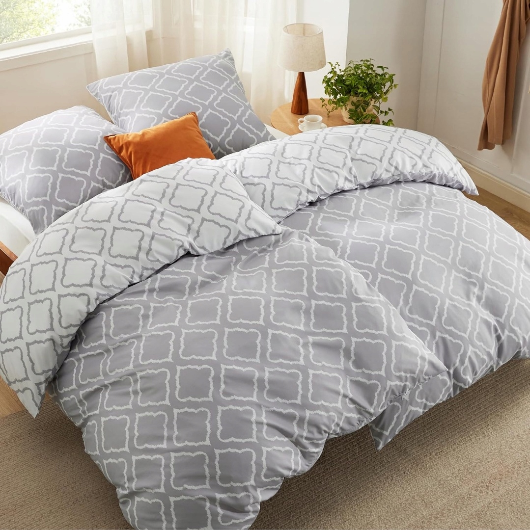 Bedsure 4dílná Povlečení , 2x přikrývka 135x200 2x povlak na polštář 80 x 80