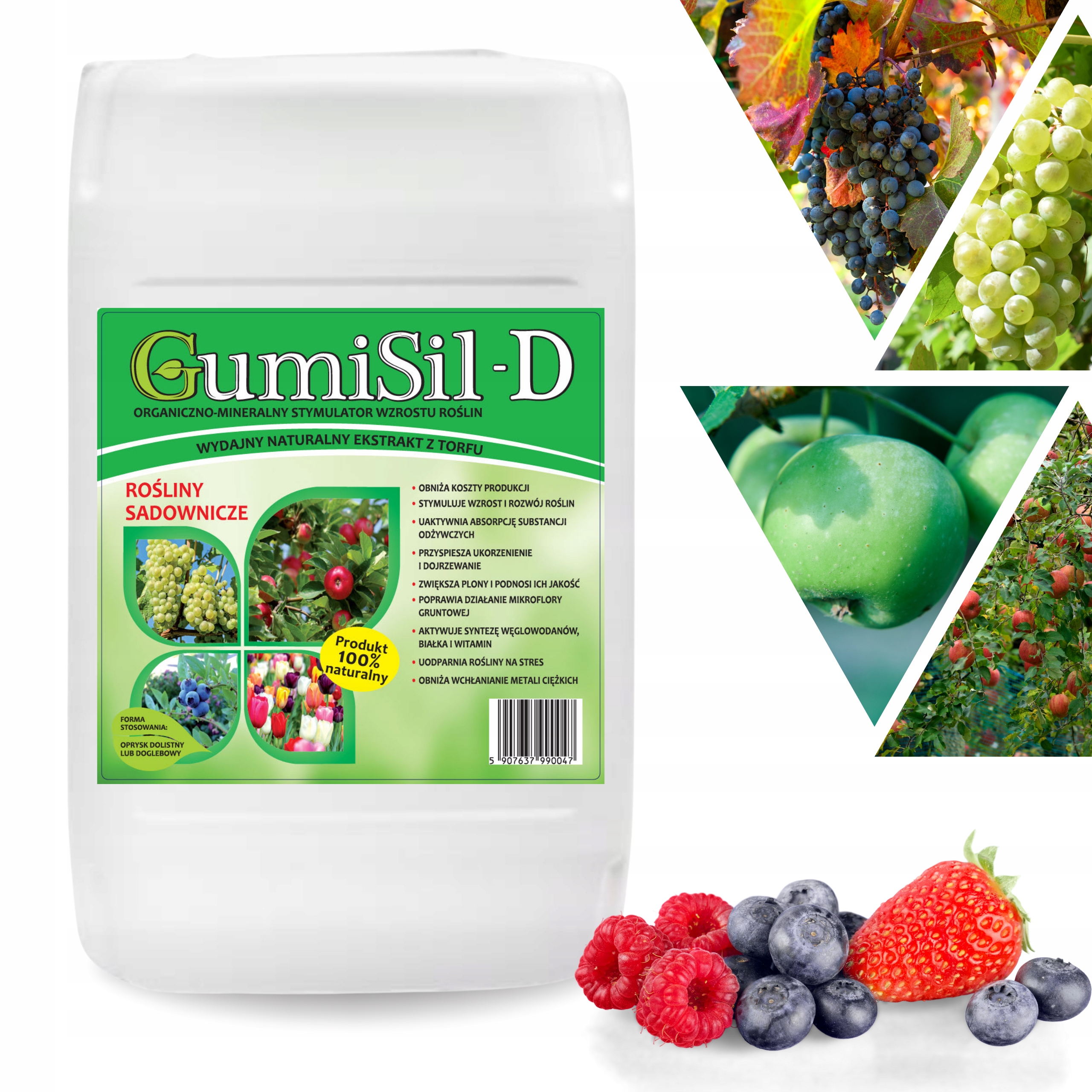 Gumisil-d 20L Biostimulačné hnojivo pre ovocné stromy a kríky