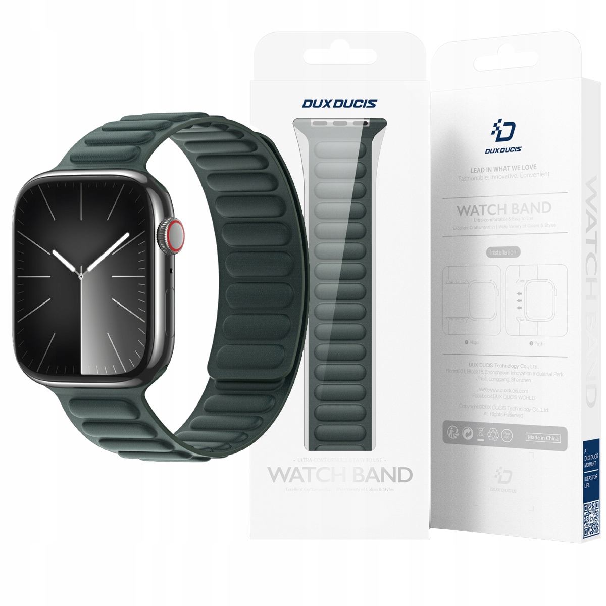 Magnetyczny pasek Dux Ducis Strap Bl do Apple Watch 38 40 41 mm zielony