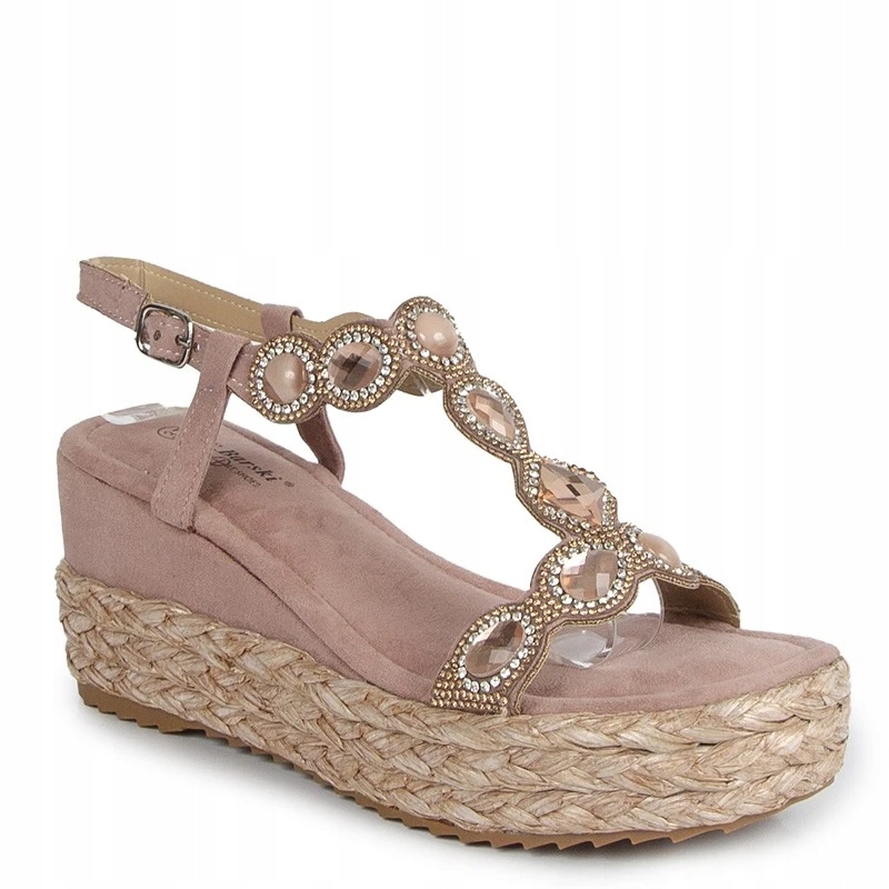 S.barski MY291 Pudrové Sandály 40 D&a